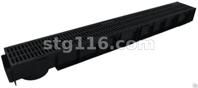 Дренажный канал 130*95*1000 черный