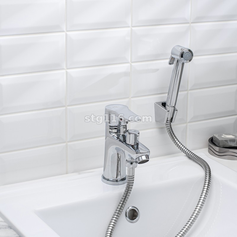 SL141-001F-1 Смеситель для умывальника с душем(цинковый сплав)