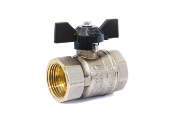 Кран шар 20 (3/4") В/В бабочка ПН40 БАЗ