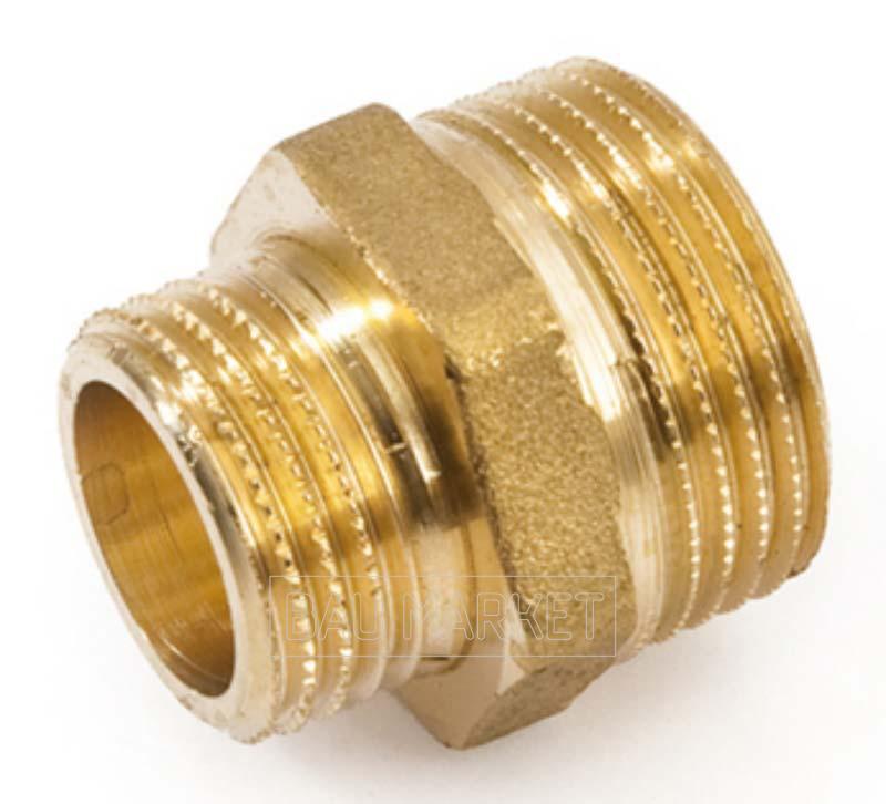 НИППЕЛЬ лат.перех. 3/8" х 1/2" Н/Н AQua