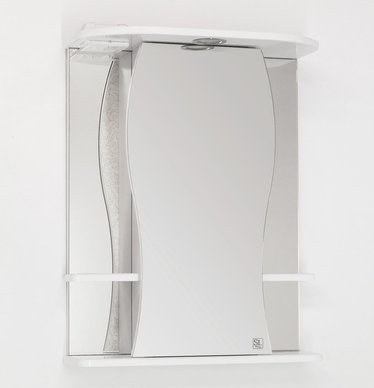 Шкаф - зеркало "Панда-600 Волна" с подсветкой